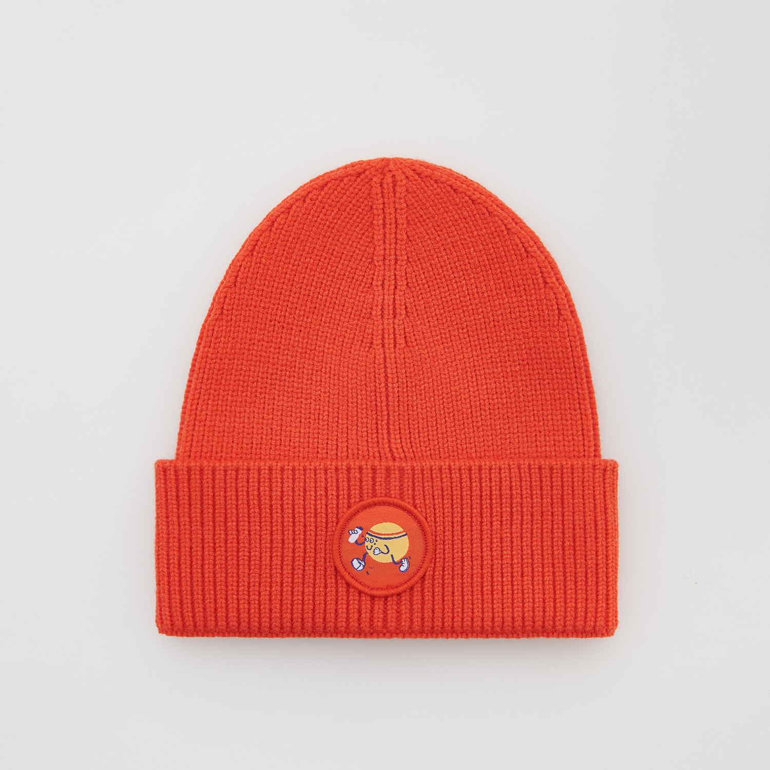 Reserved - Prążkowana czapka z wiskozą - Pomarańczowy