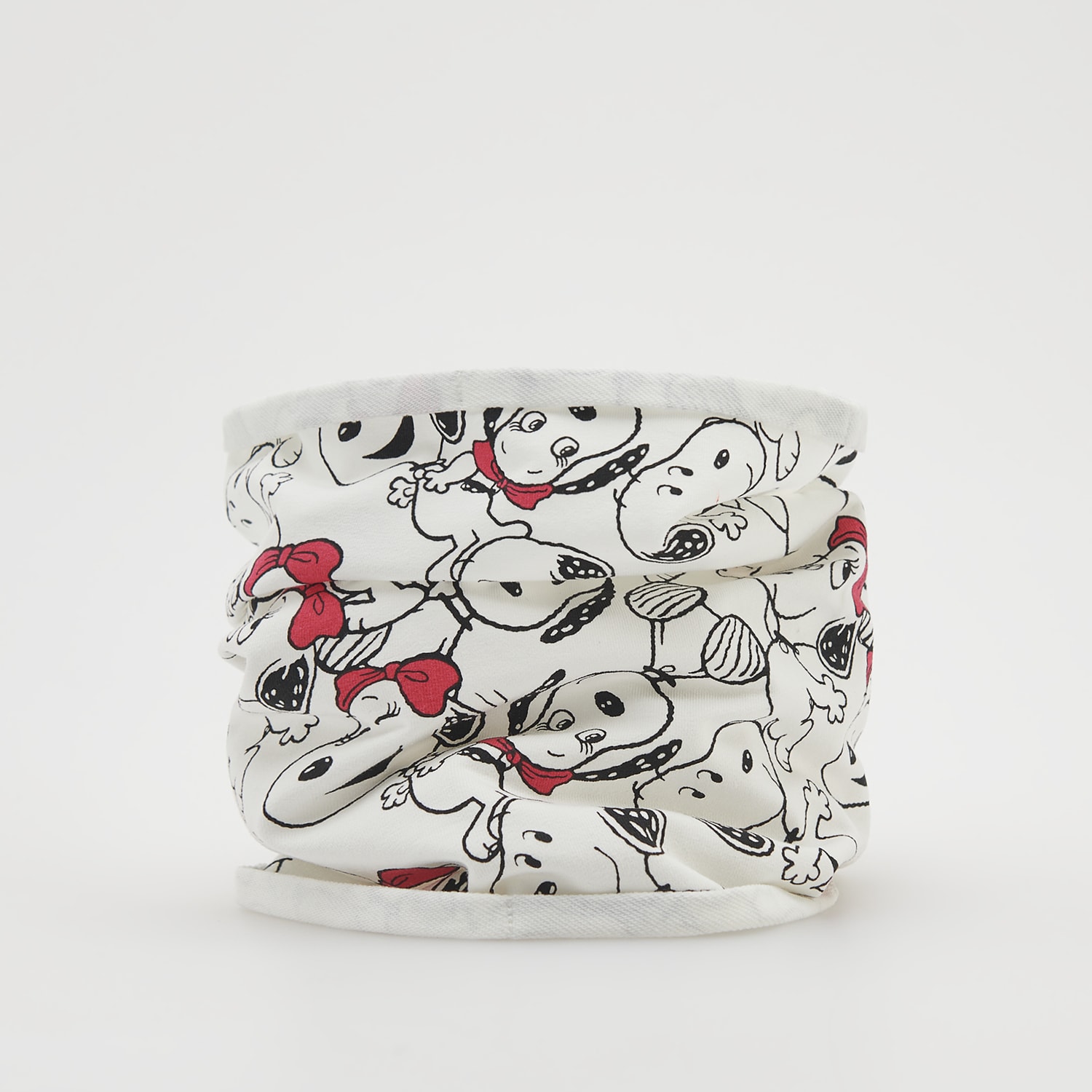 Reserved - Komin z nadrukiem Snoopy - biały