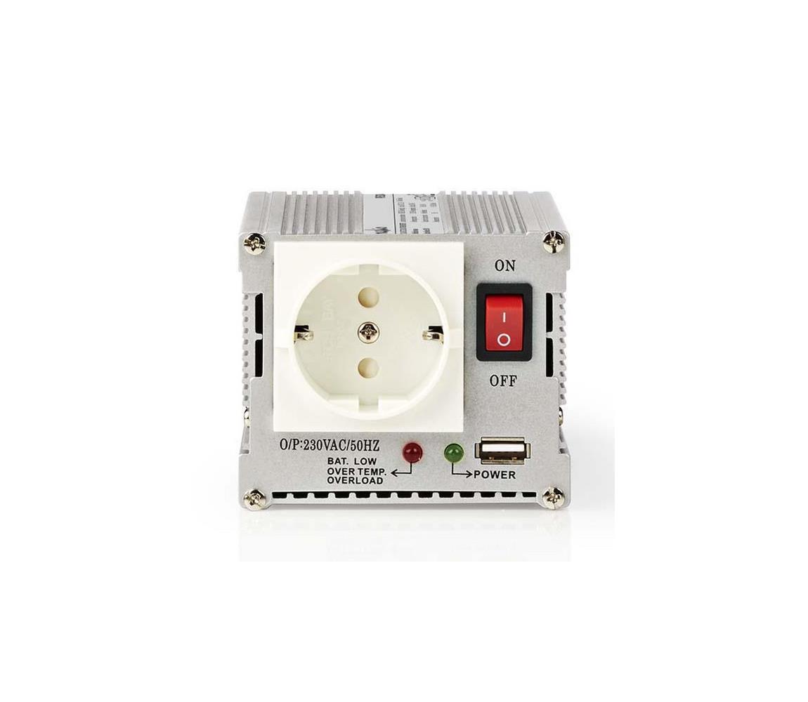 Nedis PIMS30024 - Przetwornica napięcia 300W/24/230V + USB
