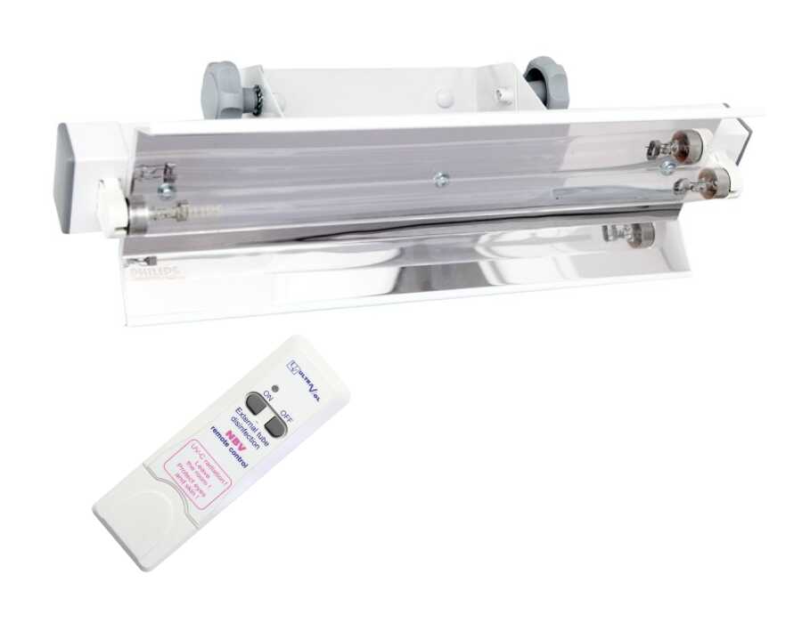 NBV-15N RC lampa bakteriobójcza bezpośredniego działania 1x15W ścienna z pilotem