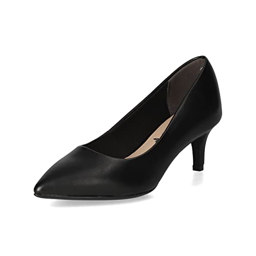 Tamaris Damskie czółenka 1-1-22414-20, czarny mat, 40 EU