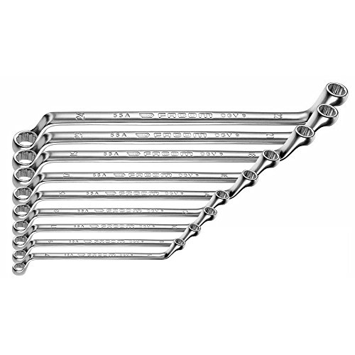 FACOM ZESTAW 10 KLUCZY OCZKOW. ODSADZANYCH OGV METR. 55A.JD10