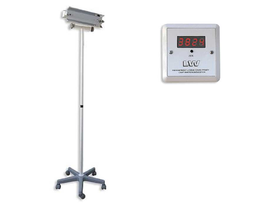 NBV-15PLW lampa bakteriobójcza bezpośredniego działania 1x15W mobilna z licznikiem LED