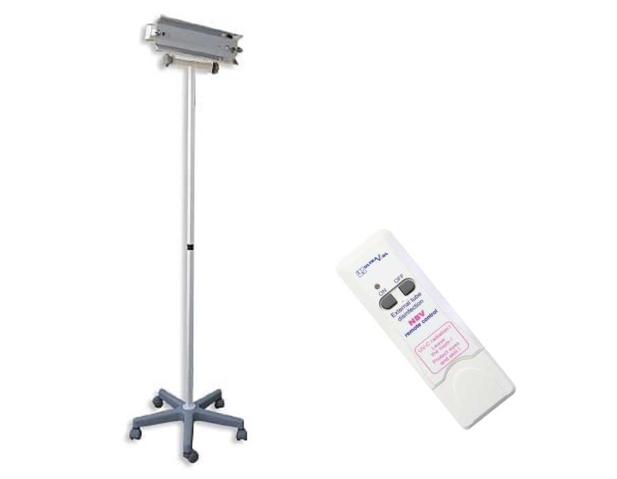 NBV-15P RC lampa bakteriobójcza bezpośredniego działania 1x15W mobilna z pilotem