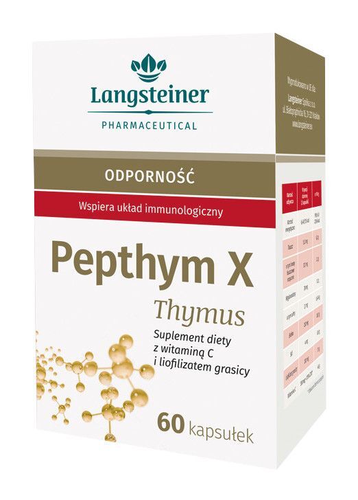 LANGSTEINER FA Polska PEPTHYM X THYMUS Odporność 60 kaps 8824801