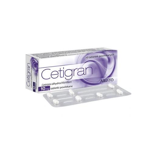 Фото - Вітаміни й мінерали Zestaw Cetigran 10mg, 10 tabletek + Contrahist Allergy 5mg, 10 tabletek