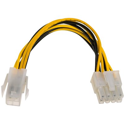 AKYGA Kabel zasilający Akyga AK-CA-10 ( P4 4-pin / EPS P8 8-pin F-M PVC 0,15m ) KABAKGZAW0004 [5273284]