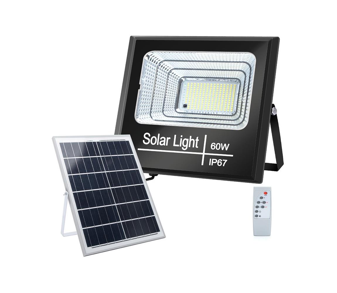 Aigostar - LED Ściemnialny naświetlacz solarny LED/60W/3,2V IP67 + pilot