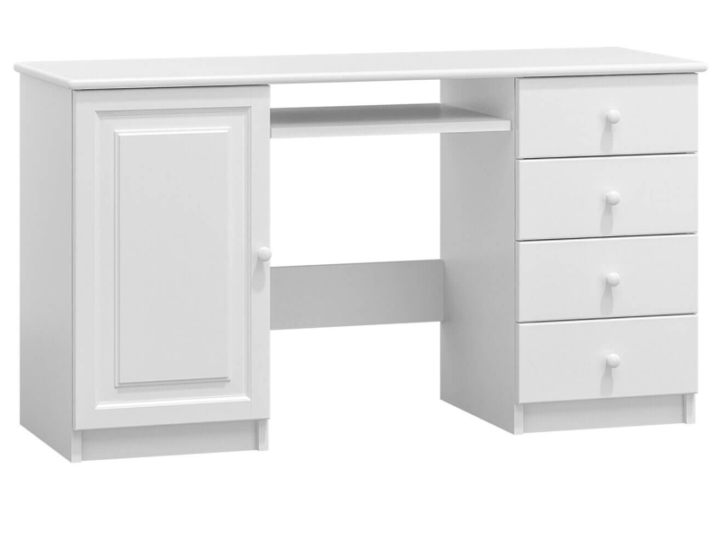 Biurko drewniane CONRADO głębokość 48cm białe