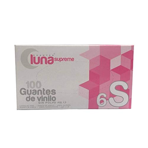 Luna V14106, 100 rękawic winylowych bez kurzu, małe rozmiary