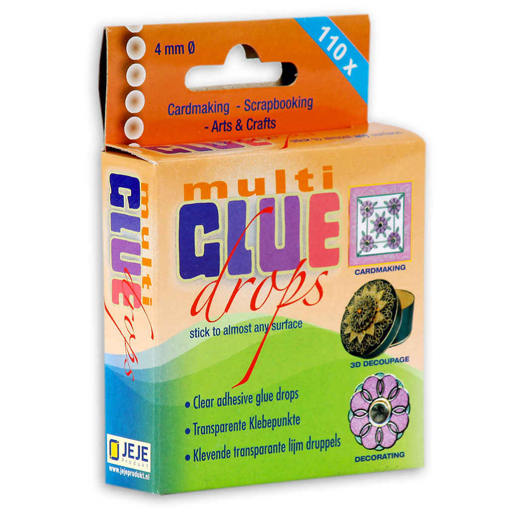 Unbekannt jeje Multi Glue Drops, przezroczysta 3d kropek samoprzylepnych, średnica 4 MM, ca 110 grubszych punkty naklejane na rolce skrzynka przekładniowa 3.3154