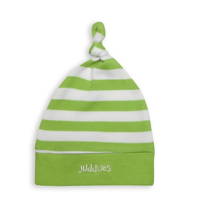 Juddlies, Czapka niemowlęca, Greenery Stripe, rozmiar niemowlęcy