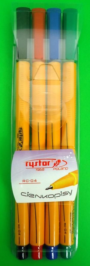 Rystor Cienkopisy RC-04 Komplet 4 kolory