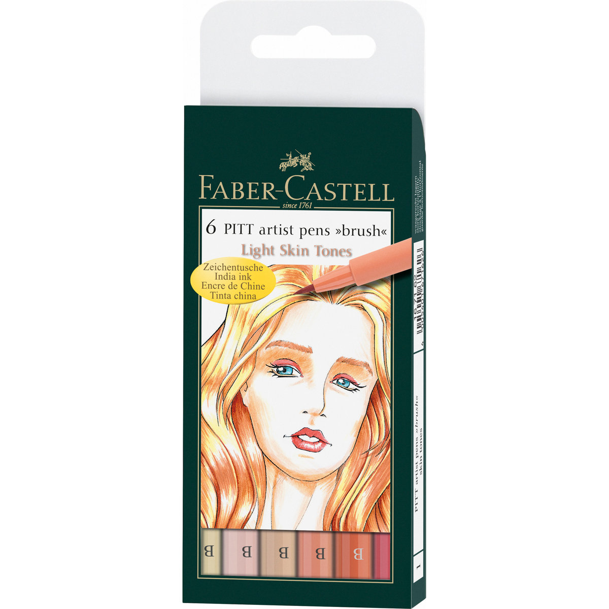 Faber-Castell Pitt Artist Pen Skin, 6 kolorów