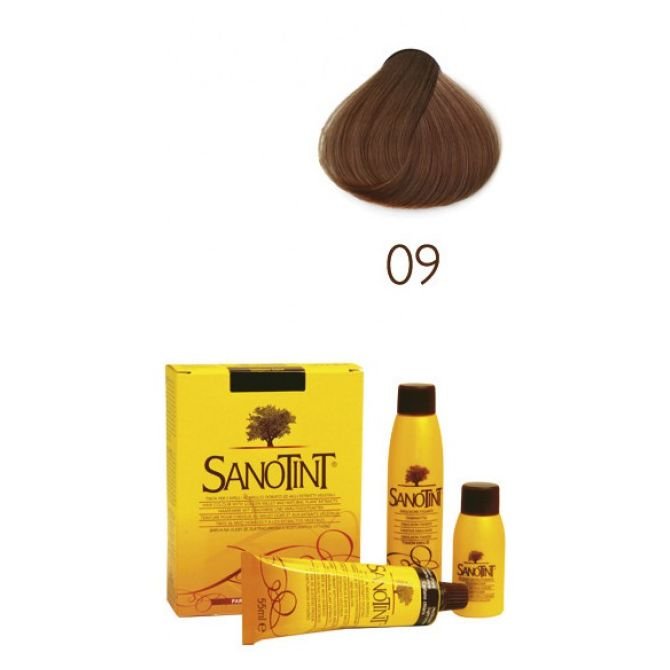 Sanotint Classic, farba do włosów na bazie ekstraktów roślinnych i witamin 09 Natural Blonde, 125 ml