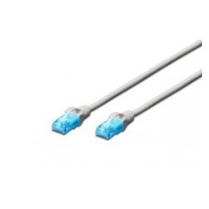 Digitus Patch cord U/UTP kat.5ePVC 0,5m szary DK-1512-005