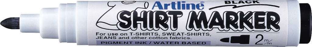 Artline SHACHIHATA Marker do tkanin T-Shirt AR 002 CZARNY (EKT-2)