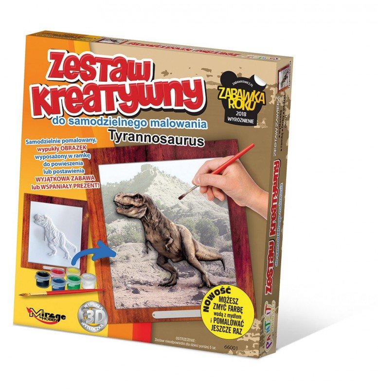 Mirage Hobby Zestaw Kreatywny do malowania Dino Tyranozaurus