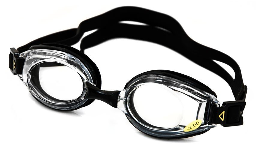 AquaSpeed, Okulary pływackie, korekcyjne Lumina, czarne z jasnymi szkłami, -3,0