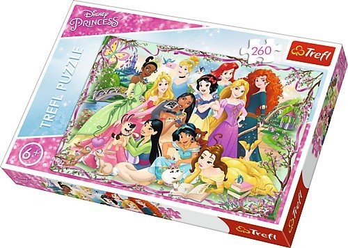 Trefl Puzzle 260 elementów - Księżniczki Disneya, Spotkanie Księżniczek