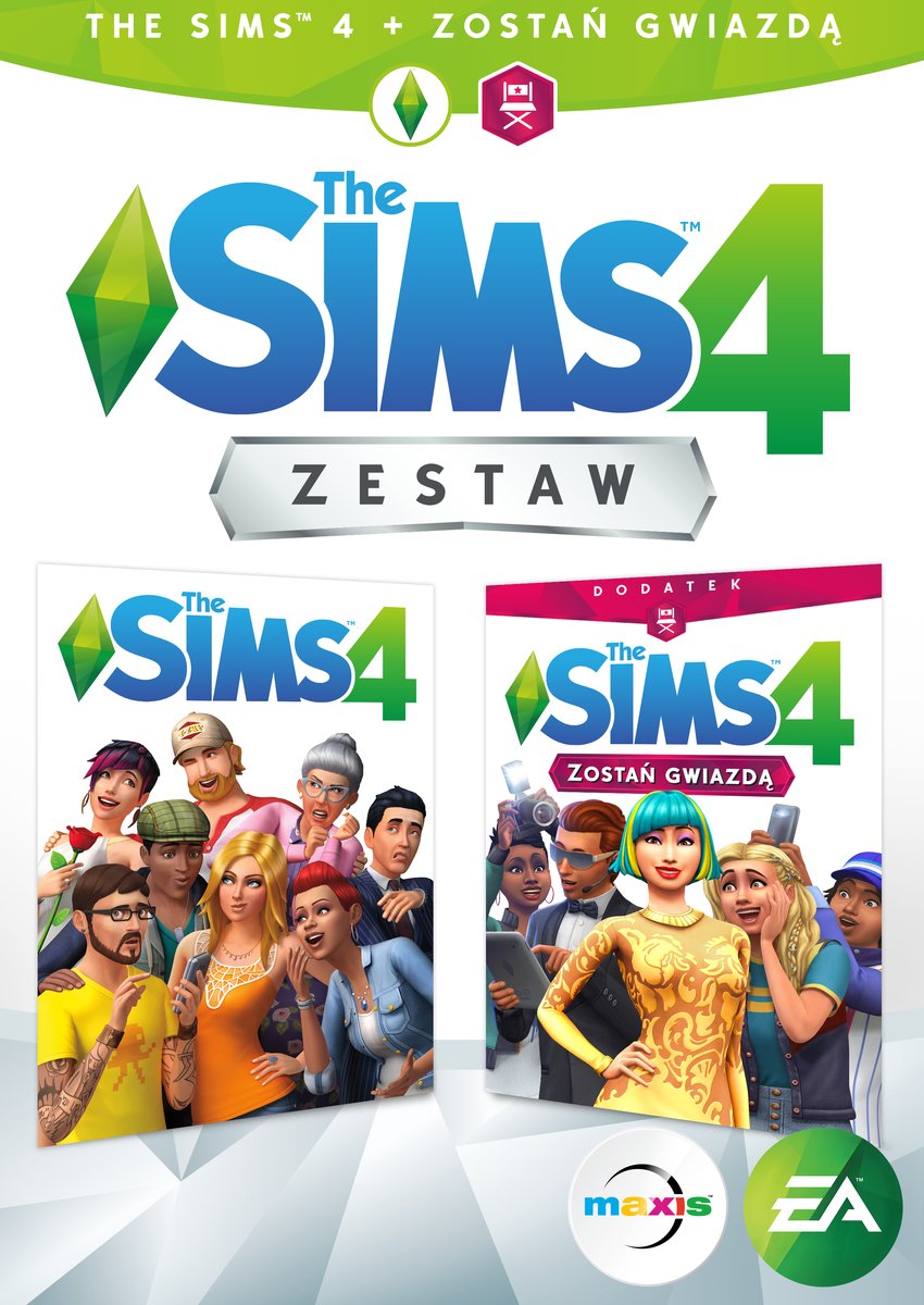 The Sims 4 + Sims 4 Zostań Gwiad$131 ZESTAW GRA PC