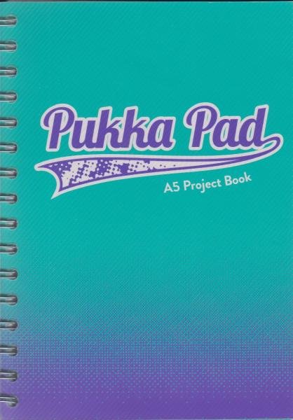 Pukka Pad Project Book Fusion A5 200 w kratkę morski 8413