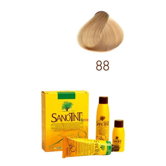 Sanotint Sensitive, farba do włosów na bazie ekstraktów roślinnych i witamin 88 Extra Light Blonde, 125 ml