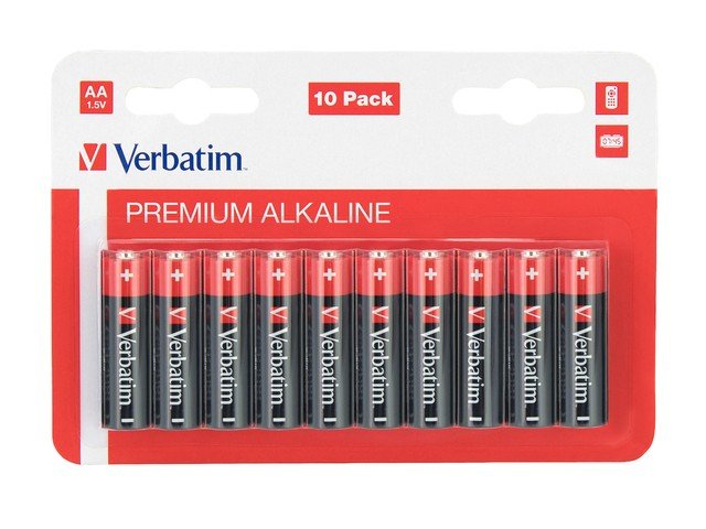 Verbatim Bateria Alkaliczna LR6 AA 10szt blister 49875