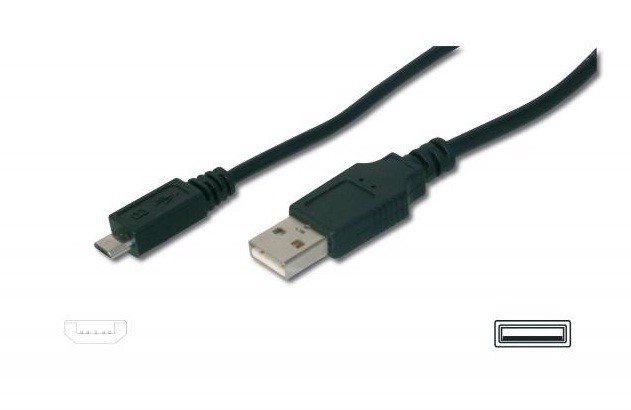 ASSMANN Kabel USB2.0 A/M - mikro B/M 1,8m AK-300110-018-S