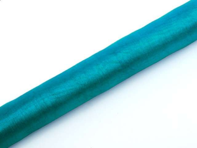 PartyDeco Organza gładka, turkusowa, 0,36x9 m ORP-083