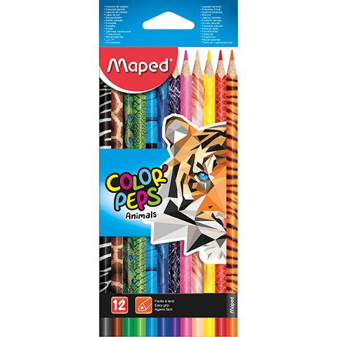 Maped Kredki Colorpeps Animal 12 kolorów