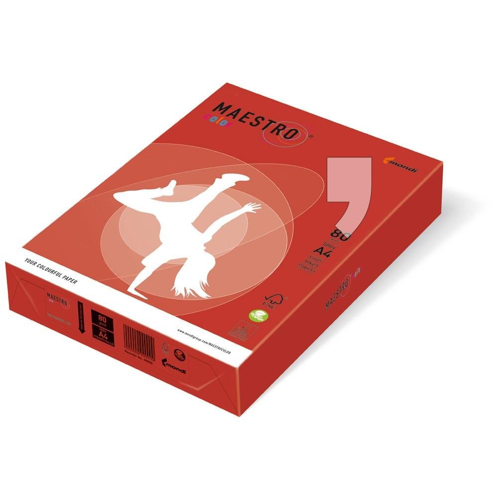 Igepa Papier xero A4  Maestro   941CO44A80 80 g czerwony