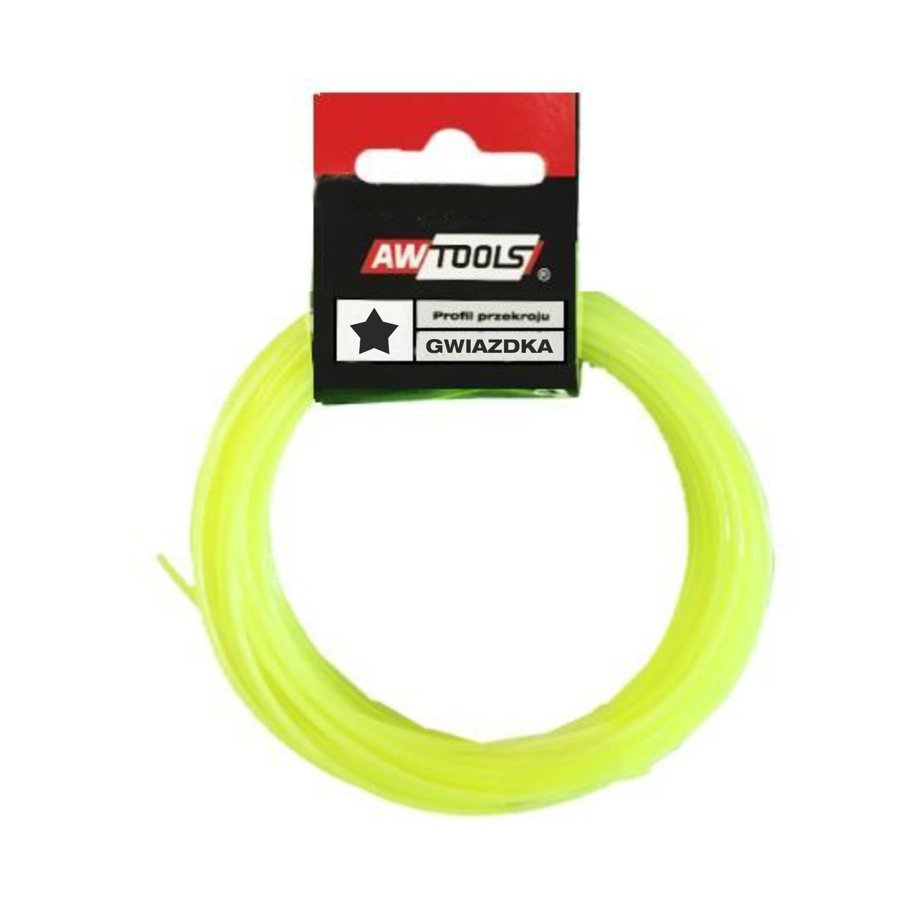 AWTools Żyłka tnąca gwiazdka 2,4mm x 10m AW70117 AW70117