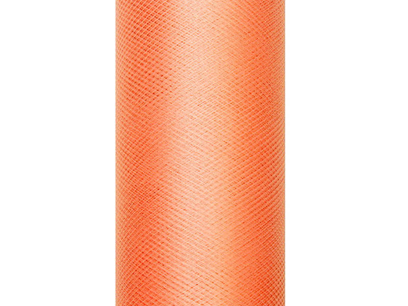 PartyDeco Tiul gładki, pomarańczowy, 0,15 x 9 m TIU15-005
