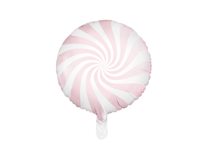 PartyDeco Balon foliowy Cukierek, 45cm, jasnoróżowy