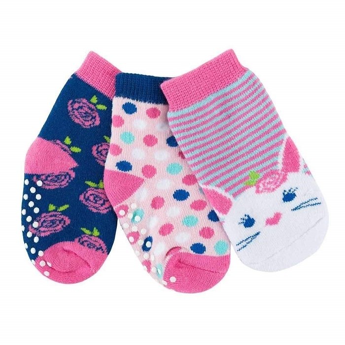 Zoocchini, Skarpety dziewczęce, Królik, 3-pack