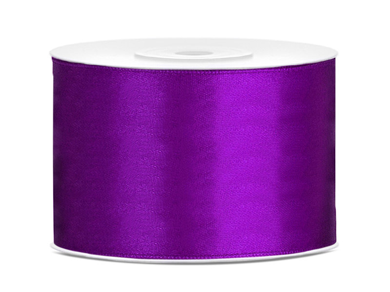 Tasiemka satynowa purpura 50mm/25m 1szt TS50-062