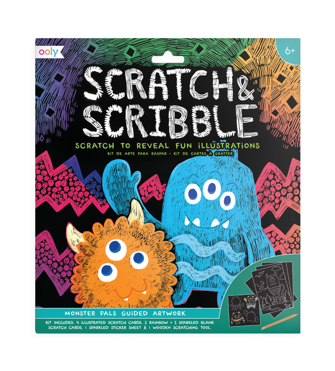 Scratch KOLOROWE BALONIKI Zdrapywanki amp Scribble Potworki