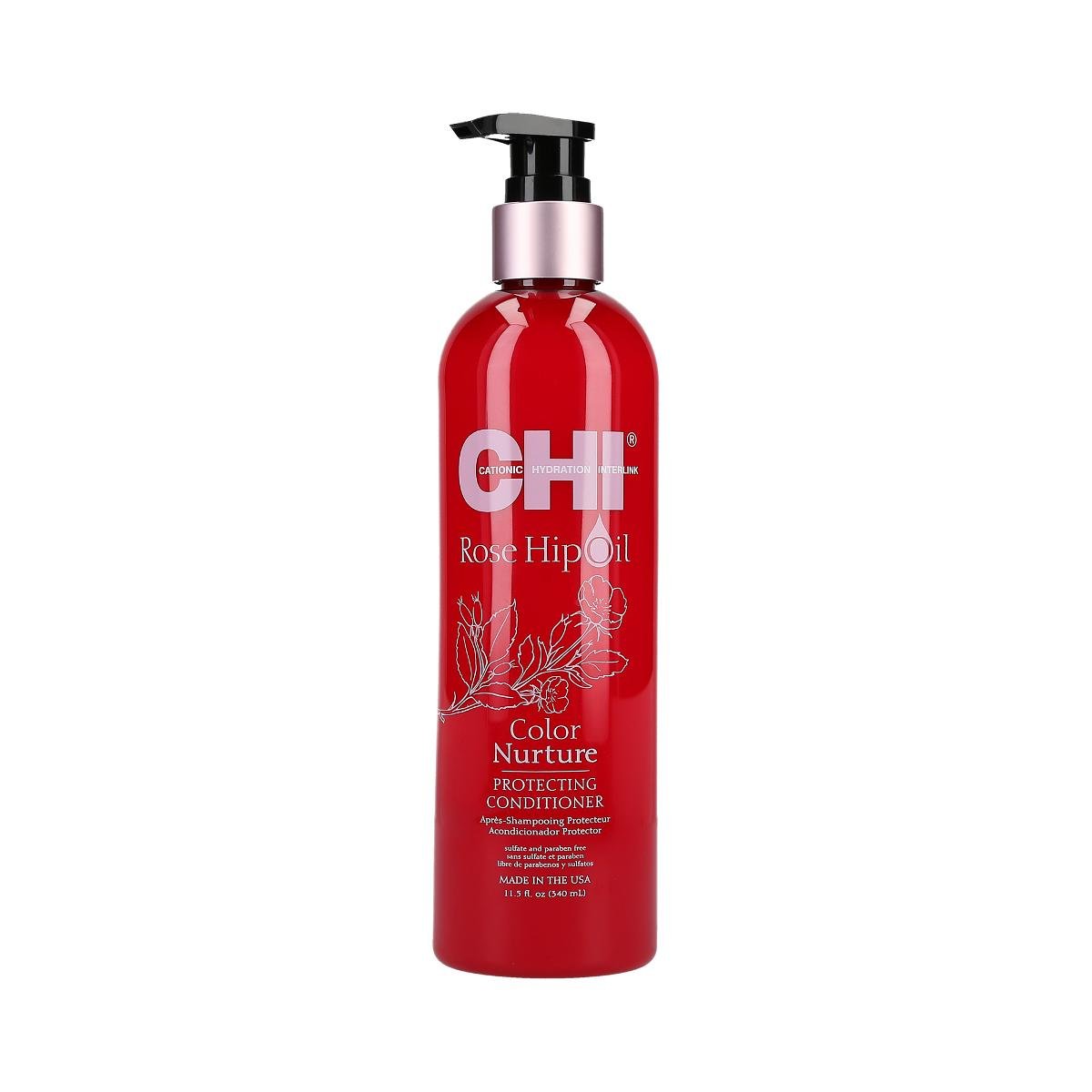 CHI Rose Hip Oil Protecting Conditioner Odżywka chroniąca kolor włosów 340 ml