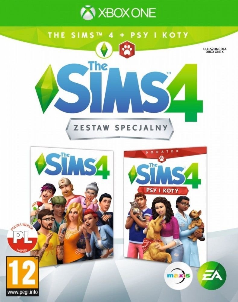 The Sims 4 GRA XBOX ONE + dodatek Psy i Koty XONE