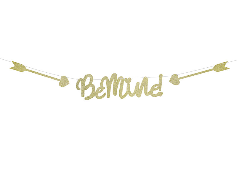 PartyDeco Baner Sweet Love - Be mine!, 11,5 x 90 cm GRL9-019B