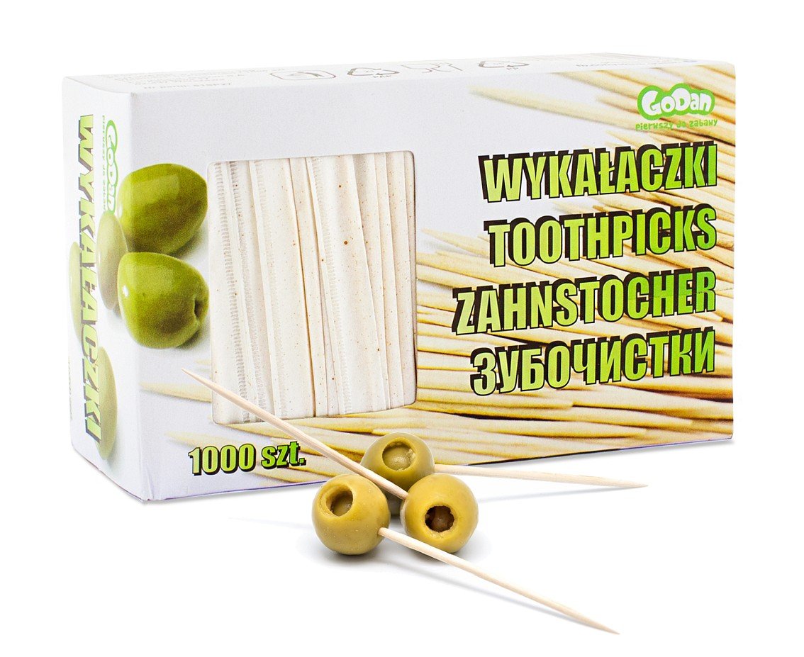 Wykałaczki luz w papierku, 1000 szt KH-WPBN