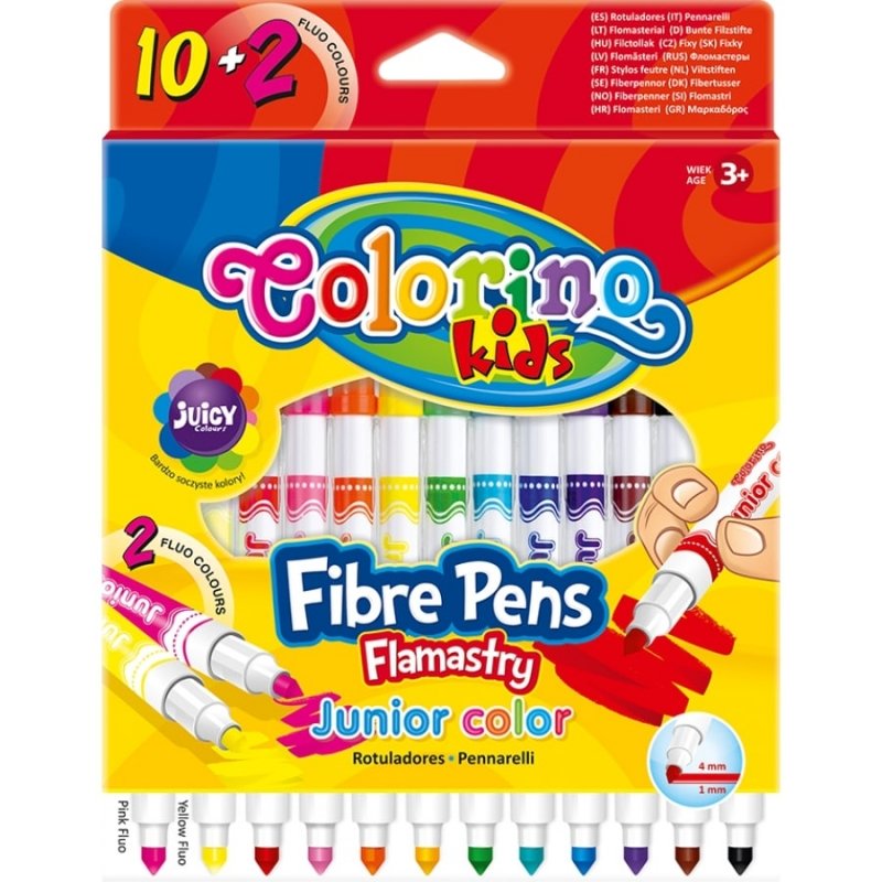 Colorino Flamastry, 10+2 kolory,