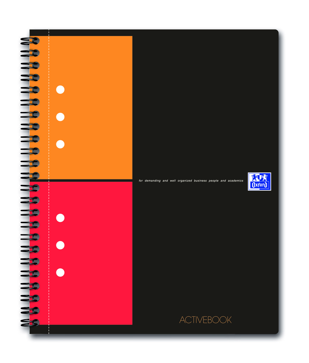 OXFORD Kołonotatnik Activebook A5 80k. kratka KZK0440