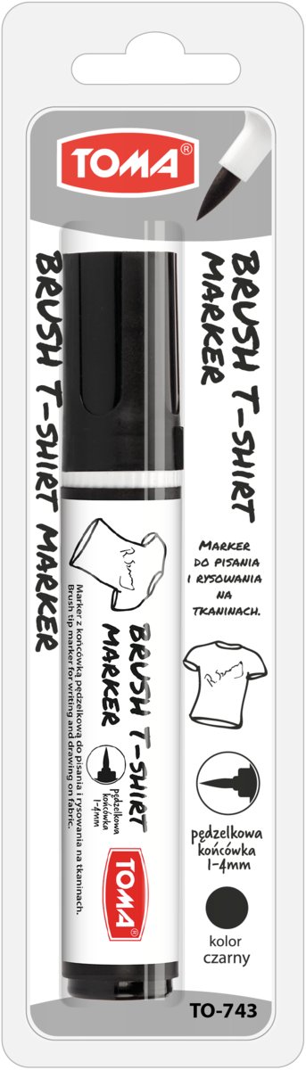Marker do t-shirtów, czarny
