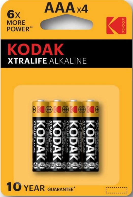 Bateria alkaliczna AAA KODAK XTRALIFE alkaline 30951990 4szt