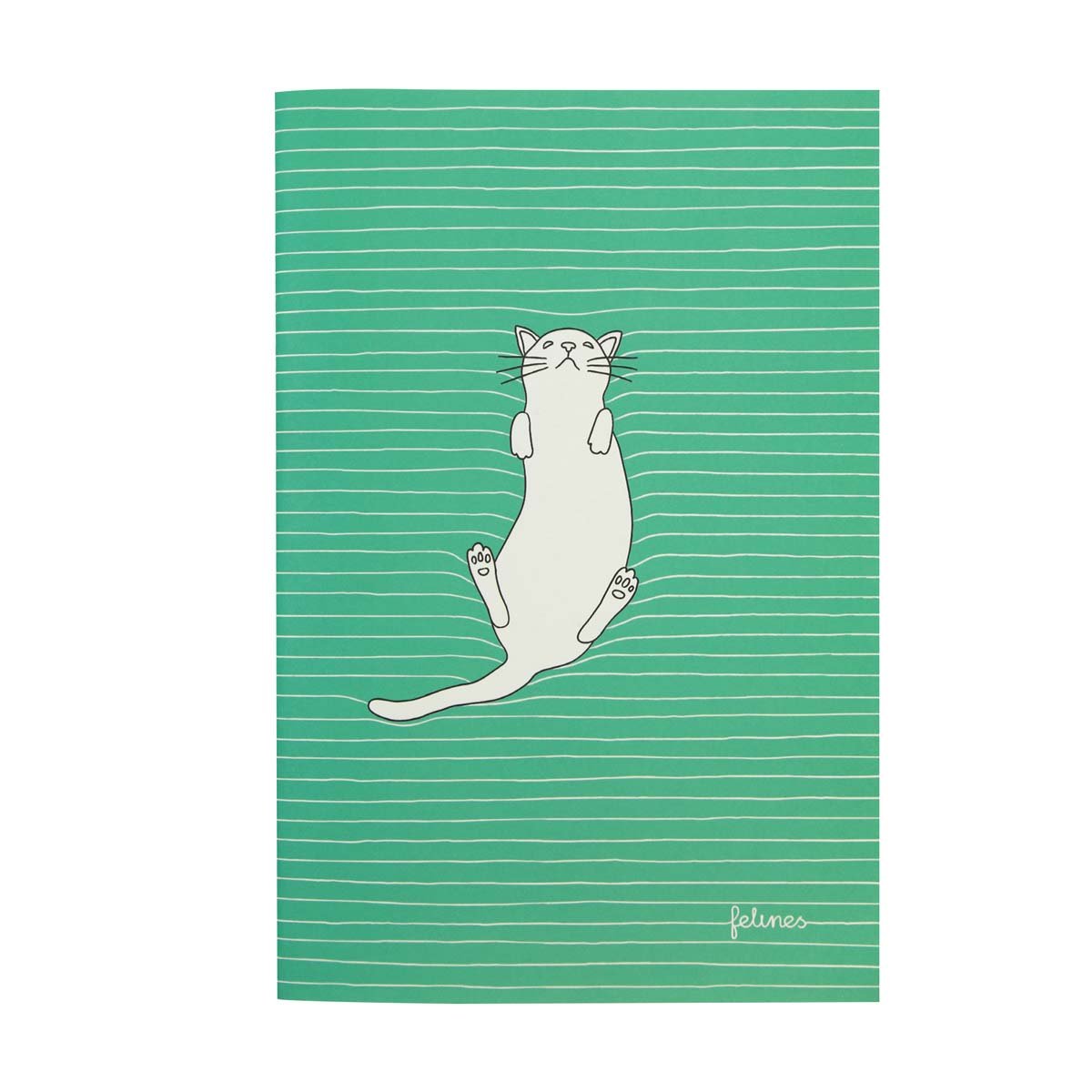 Santoro Średni Zeszyt Feline Fine Bold Green)