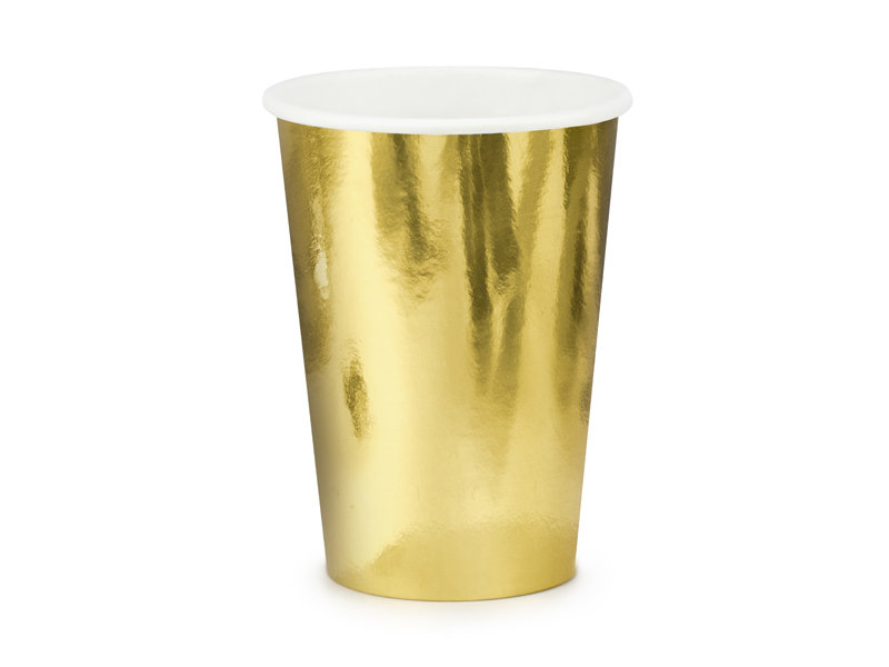 Party Deco Kubeczki złote - 220 ml - 6 szt. KPP57-019ME