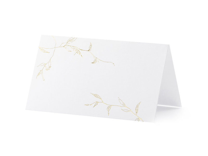 Party Deco Wizytówki na stół Gałązki - 9,5 x 5,5 cm - 10 szt. WS9-019ME