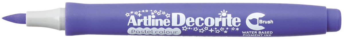 Artline SHACHIHATA Marker permanentny z końcówką pędzelkową Decorite BRUSH AR-035 pastel purple 9560